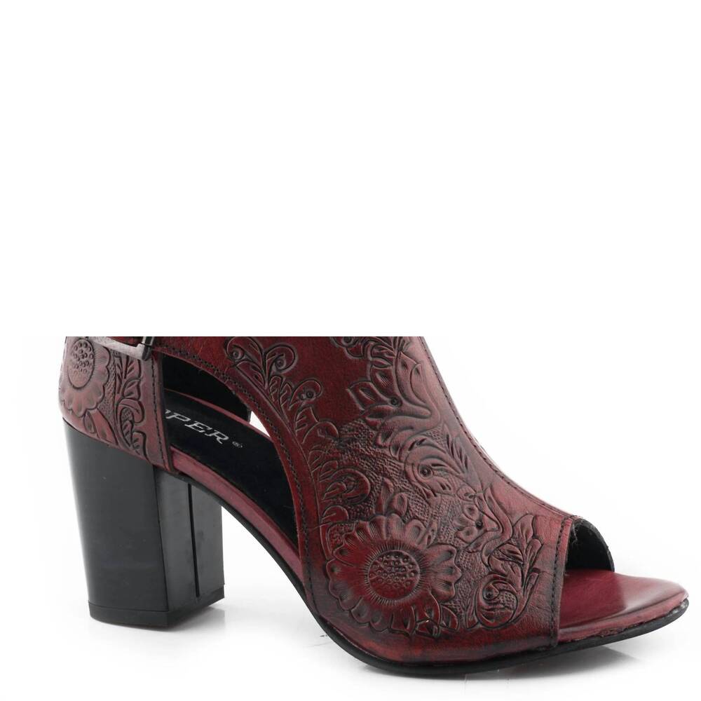 NEW ROPER women's leather sandal in mika red